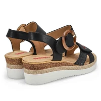 Women's Nadine 93 Vegan Wedge Sandal - Black/Multi