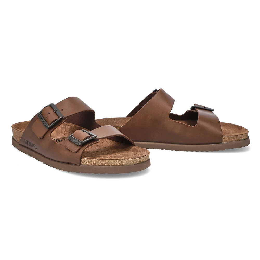 Sandale lit de pied NERIO SCRATCH châtain,homme