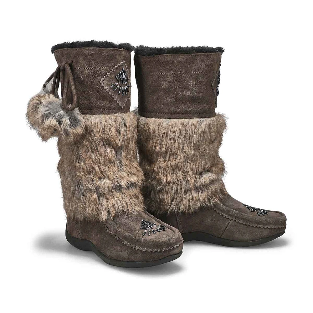 Bottes SoftMocs NISKA 4 JR, gris, filles