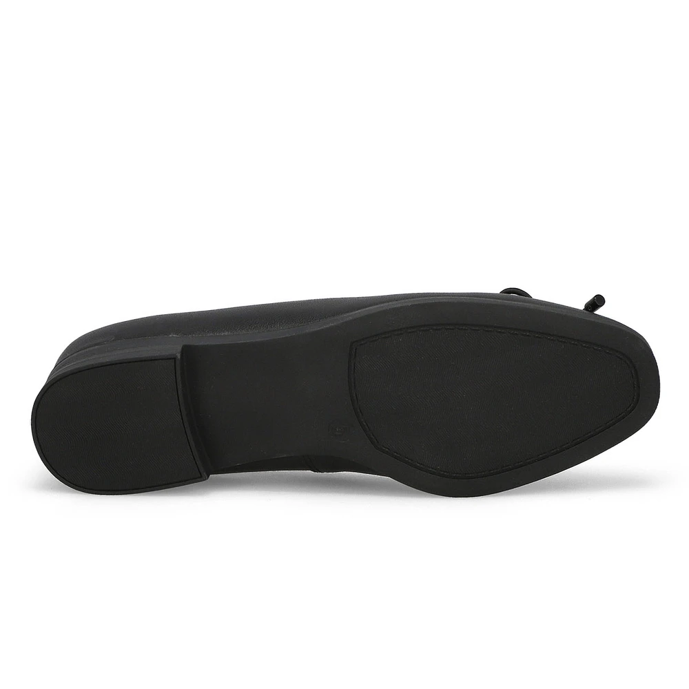 Women's Paislee Leather Ballerina Flat - Black