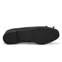 Women's Paislee Leather Ballerina Flat - Black