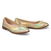 Women's Paislee-M Leather Ballerina Flat