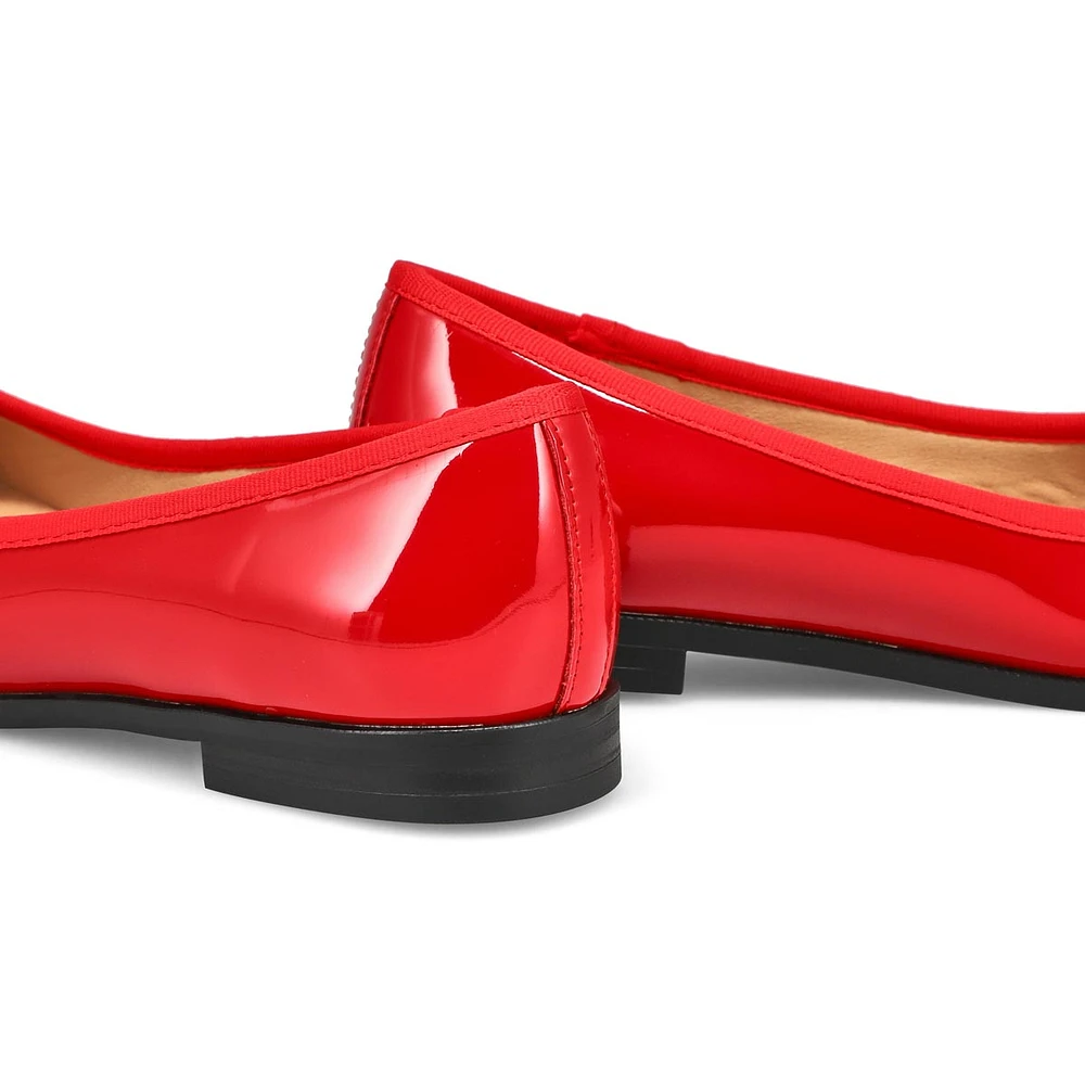 Ballerine en cuir PAISLEE-M, or, femmes
