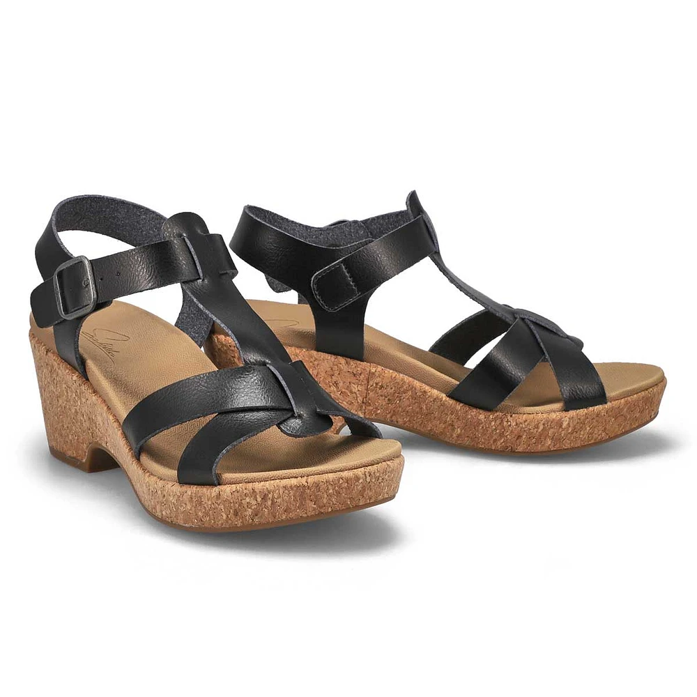 Woman's Paola Wedge Sandal - Black