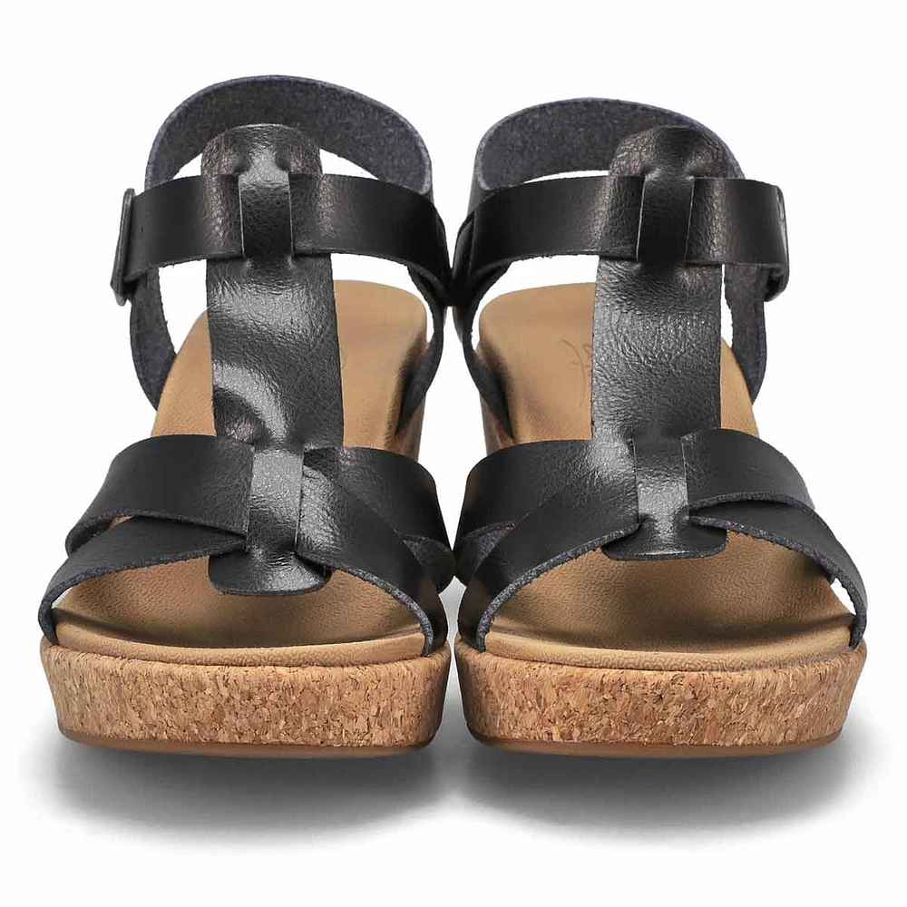 Woman's Paola Wedge Sandal - Black