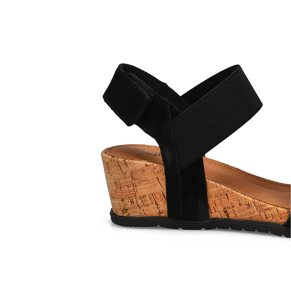 Women's Queen 01 Leather Wedge Sandal