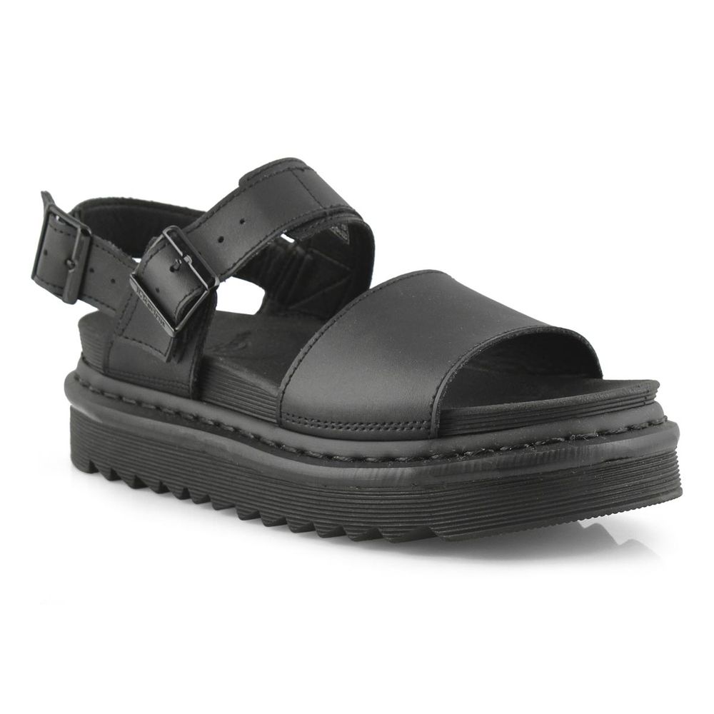 Women's Voss 2 Strap Casual Sandal - Black