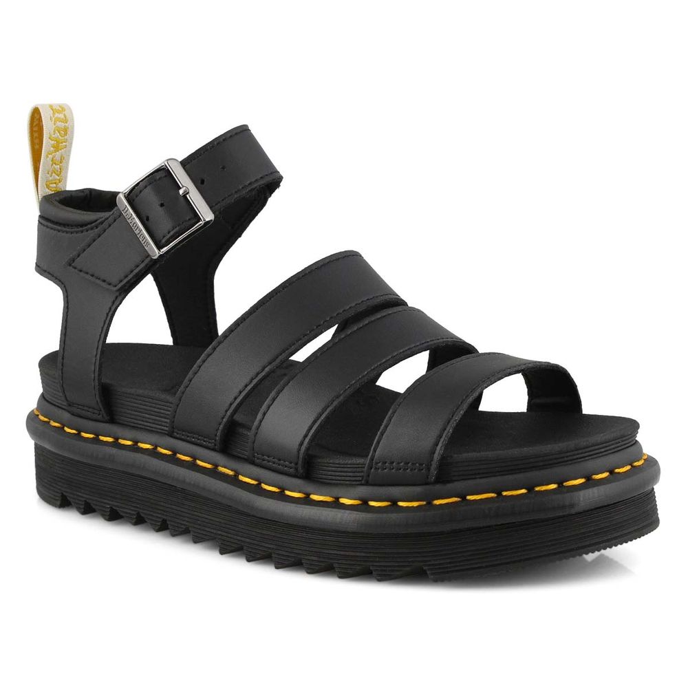 Dr Martens Women's Vegan Blaire Multi Strap Sandal - Black