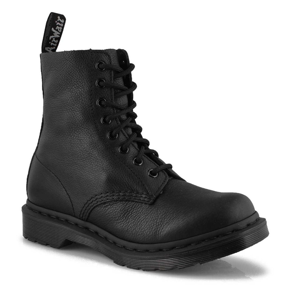 Women's 1460 Pascal Mono 8 Eye Boot - Black/Black