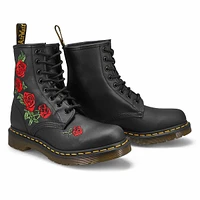 Women's Vonda 1460 8-Eye Combat Boot - Black/Red