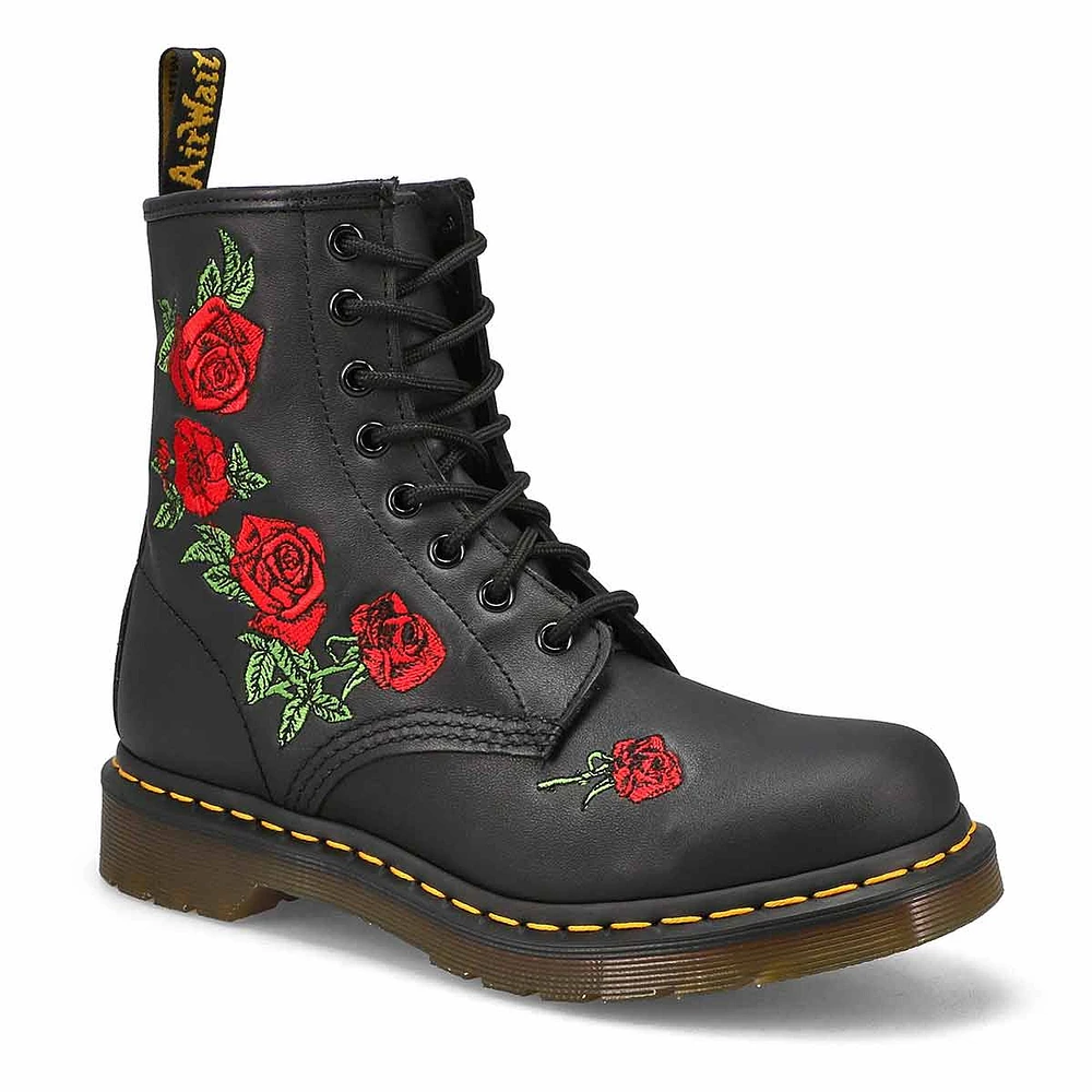 Women's Vonda 1460 8-Eye Combat Boot - Black/Red