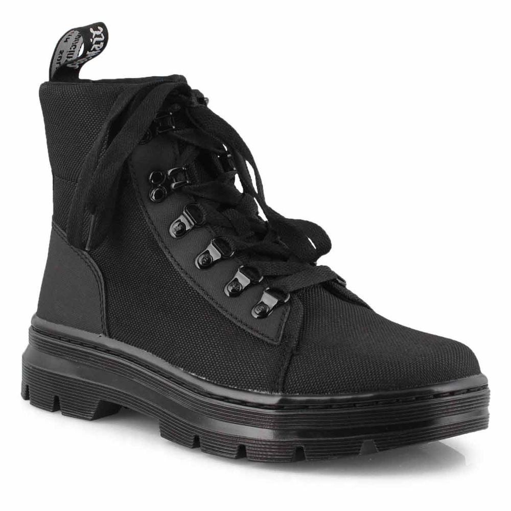 Women's Combs Combat Boot - Black