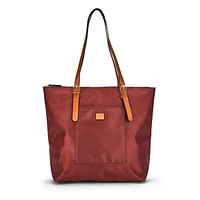 Women's 2 1 Tote/ Crossbody Bag- Burgundy