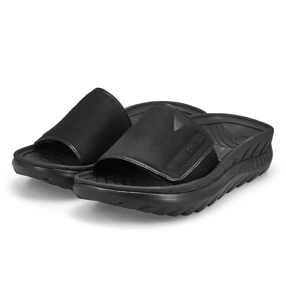 Sandale plateforme Ã  enfiler REJUVENATE, noir, fem