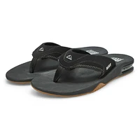 Men's Fanning Thong Sandal - Black/Silver