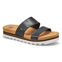 Women's Cushion Vista Hi Sandal - Black/Black