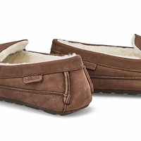 Men's Rollo Leather Plush Lined SoftMocs - Dark Br