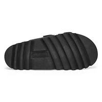 Women's Sadie Double Buckle Nubuck Sandal- Dark La