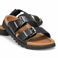 Women's Sadie Double Buckle Suede Sandal
