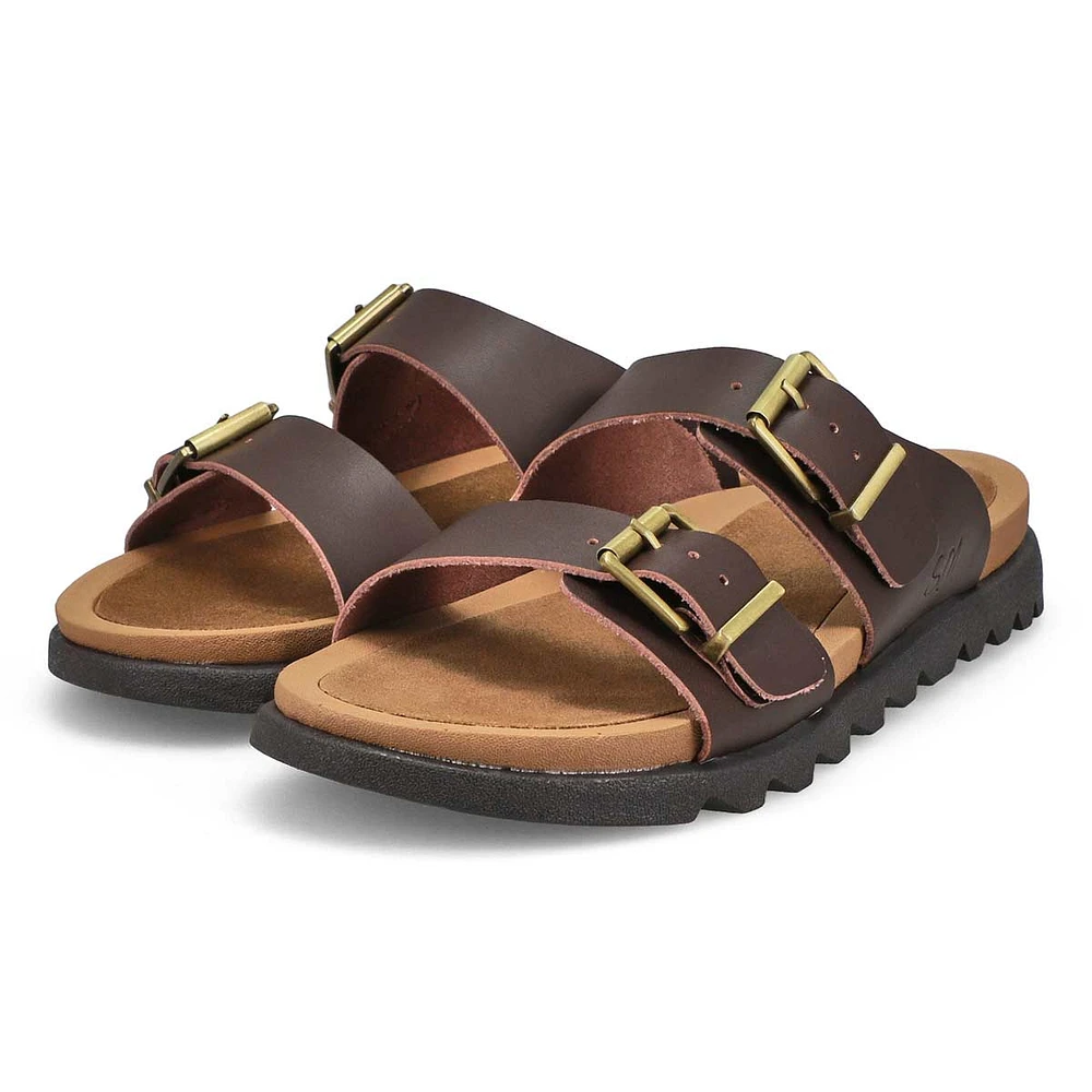 Women's Sadie Double Buckle Suede Sandal