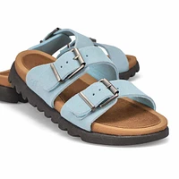 Women's Sadie Double Buckle Smooth Leather