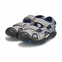 Girls' SeaTurtle 2 Closed Toe Sandal - Grey/Blue