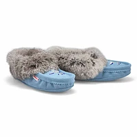 SoftMocs RABBIT, doublé en molleton, noir, femmes