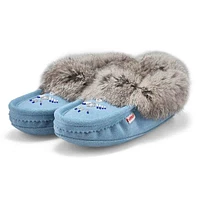SoftMocs RABBIT, doublé en molleton, noir, femmes