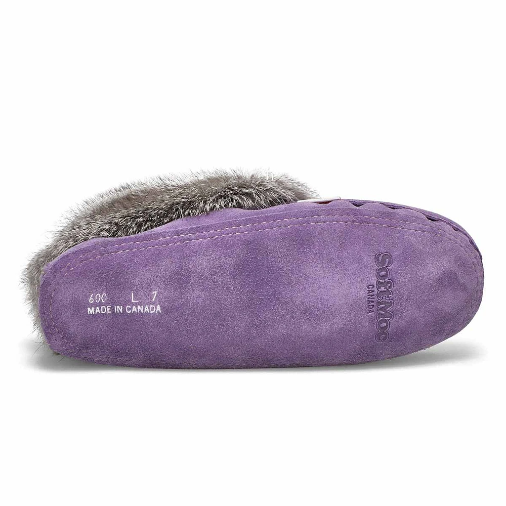 Women's 653L Rabbit Fur SoftMocs - Black