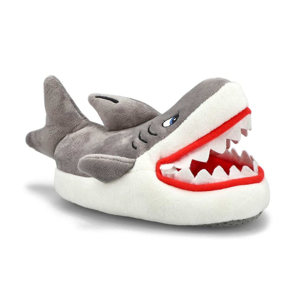 Kids' Shark Slipper - Grey /White