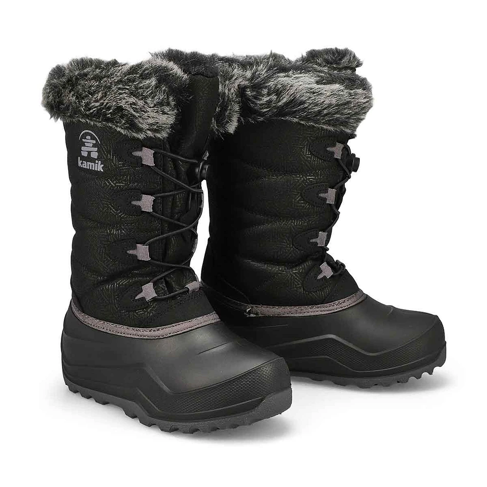 Botte d'hiver imperméable SNOWANGEL, noir, filles