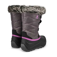 Botte d'hiver imperméable SNOWANGEL, noir, filles