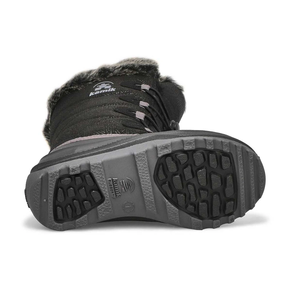Botte d'hiver imperméable SNOWGYPSY 4, noir, fille