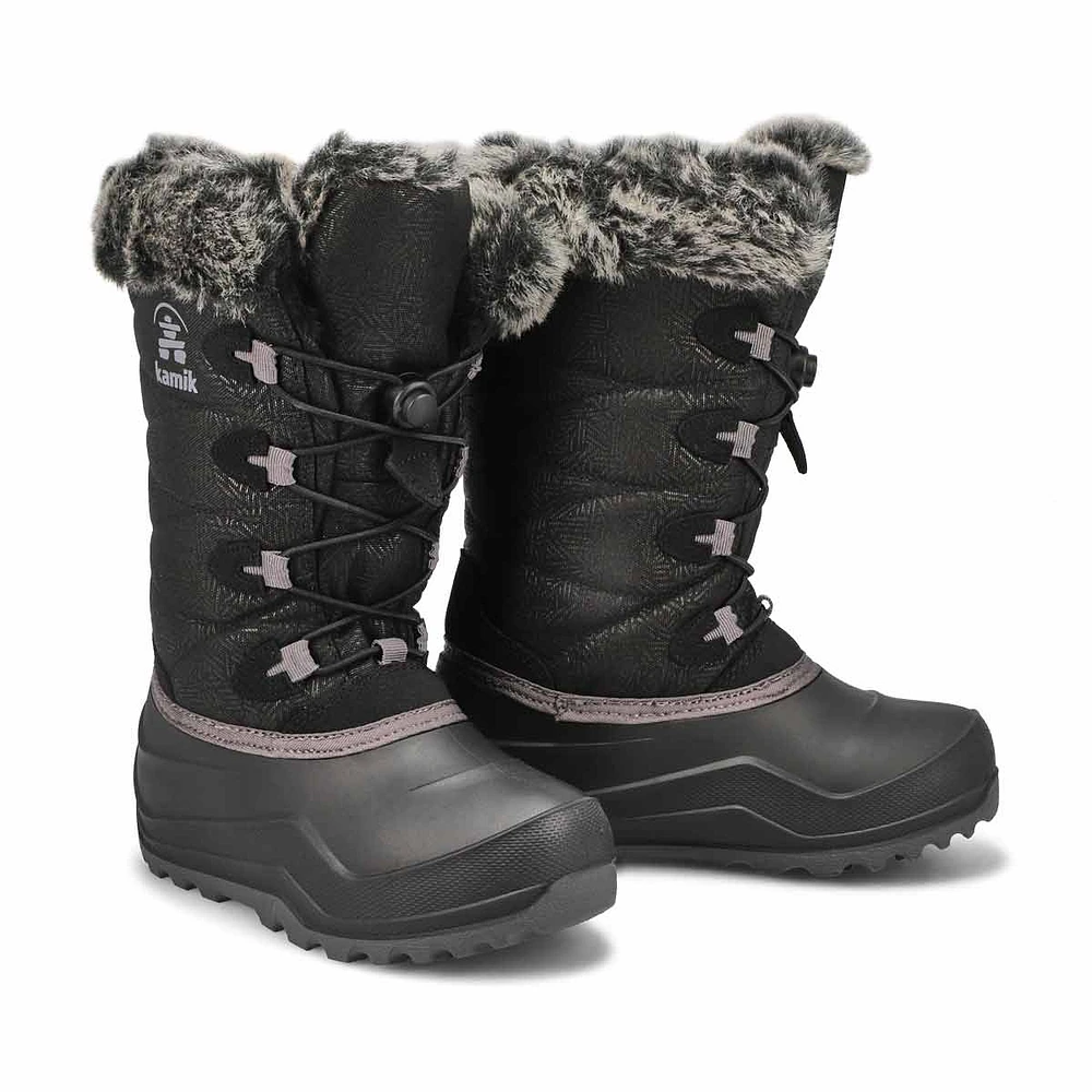 Botte d'hiver imperméable SNOWGYPSY 4, noir, fille
