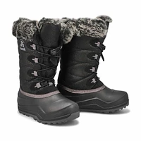Botte d'hiver imperméable SNOWGYPSY 4, noir, fille