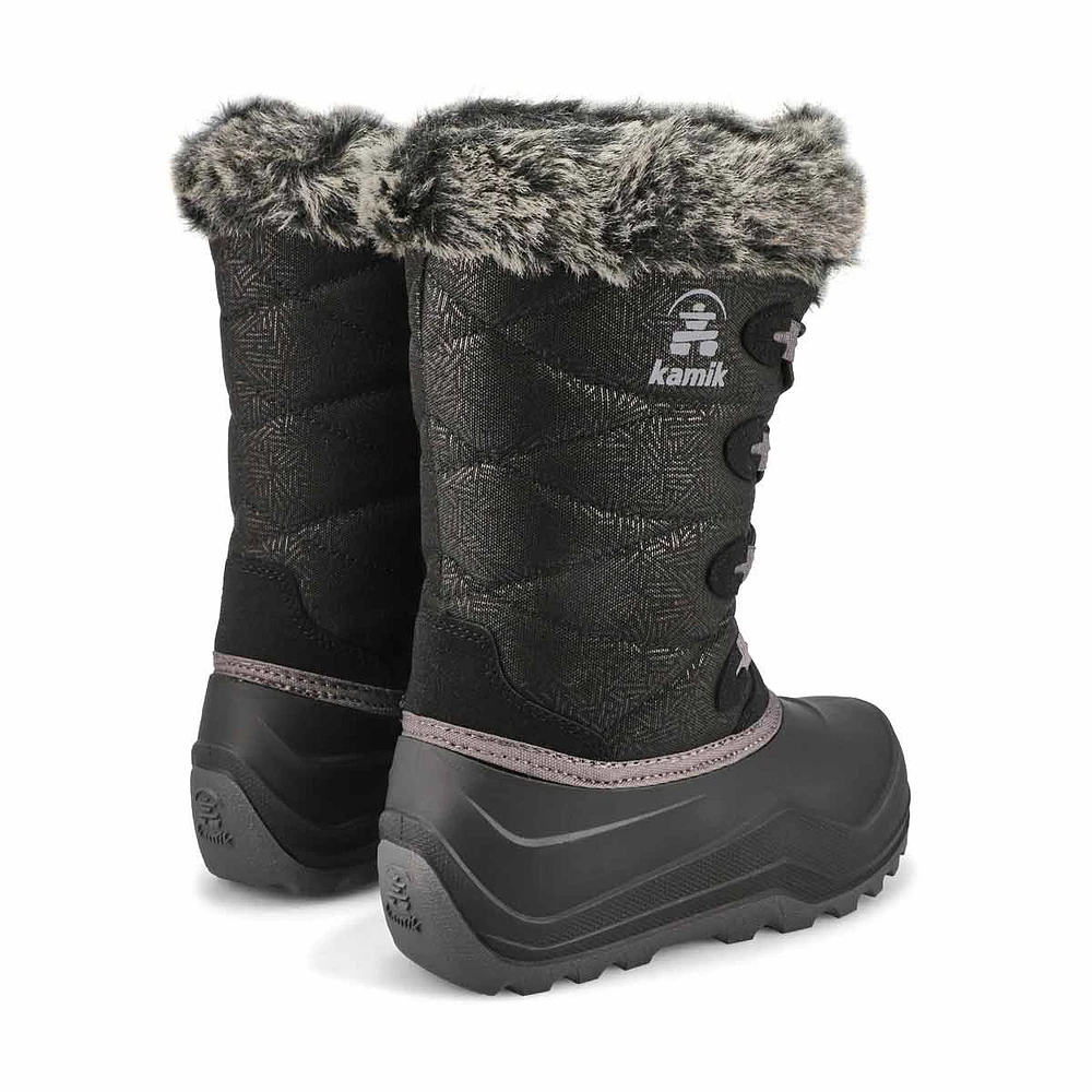 Botte d'hiver imperméable SNOWGYPSY 4, noir, fille