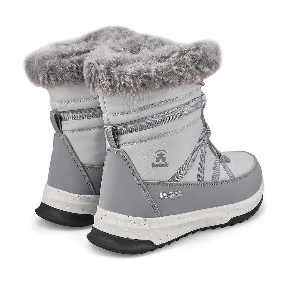 Botte d'hiver imperméable  STORMY F, gris pâle, en