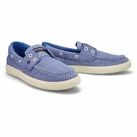 Mens' Outer Banks 2-Eye Washed Boat Shoe - Blue