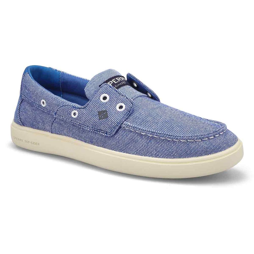 Mens' Outer Banks 2-Eye Washed Boat Shoe - Blue