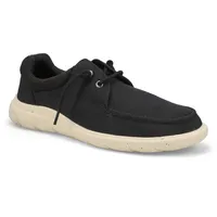 Mens' Captains Moc Seacycled Boat Shoe-Black