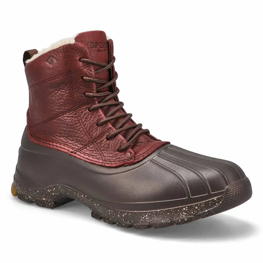 Men's Duck Float Lace Up Cozy Boot -Brown