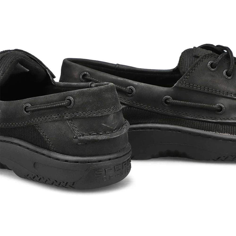 Men's Billfish 3 Eye Boat Shoe - Blackout