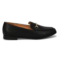 Women's Tabitha Leather Slip On Flat - Black