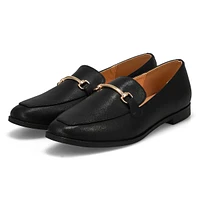 Women's Tabitha Leather Slip On Flat - Black