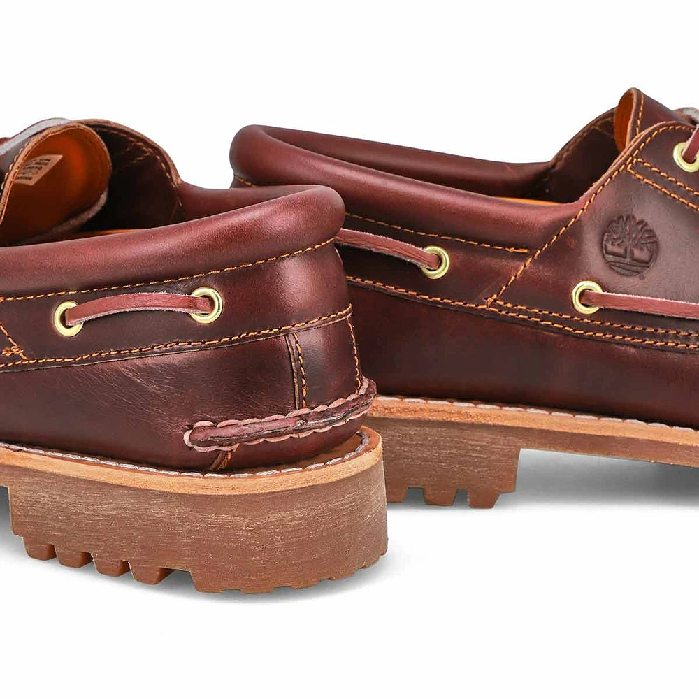 Men's Authentic 3 Eye Boat Shoe - Burgundy