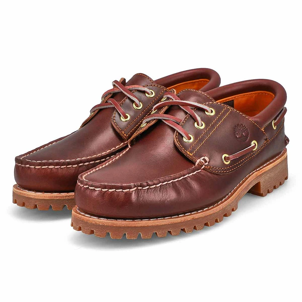 Men's Authentic 3 Eye Boat Shoe - Burgundy