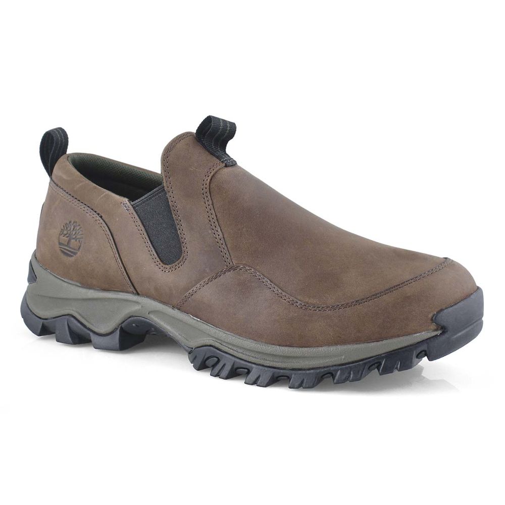 Timberland Men's Lincoln Peak Lite Waterproof Leather Pull On Shoes - Brown