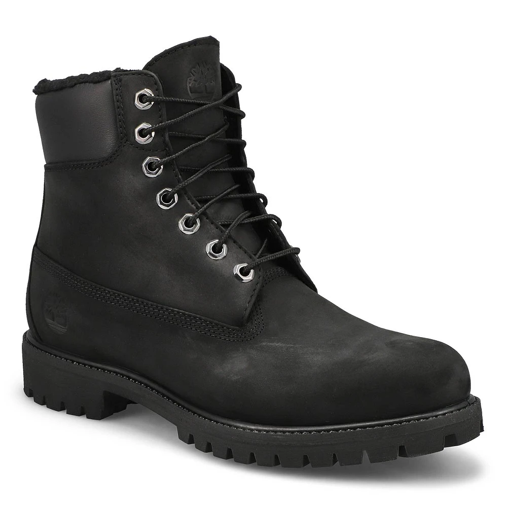 Men's Premium 6" Lined Waterproof Boot - Black