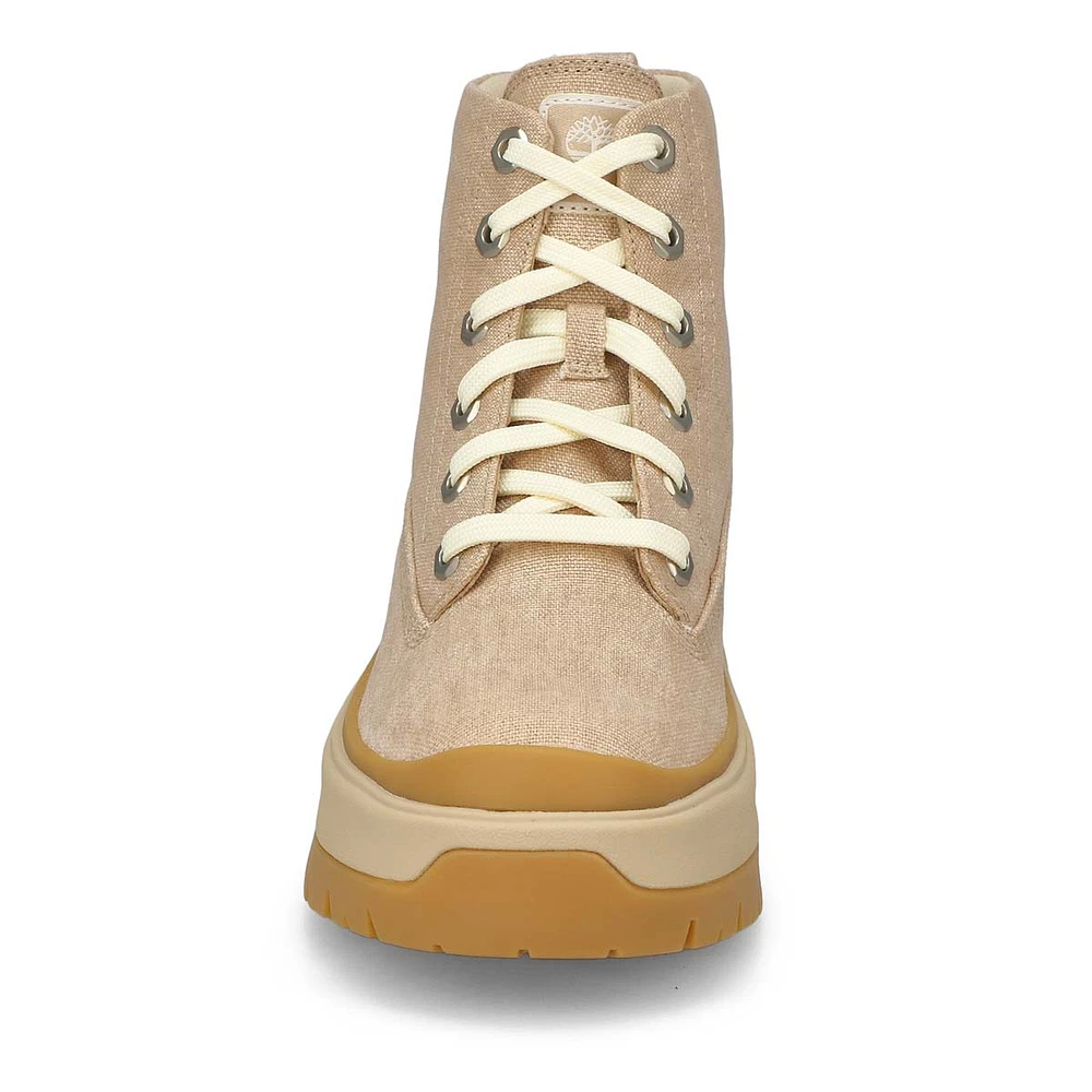 Women's Roxie Lane Mid Lace Up Boot - Light Beige