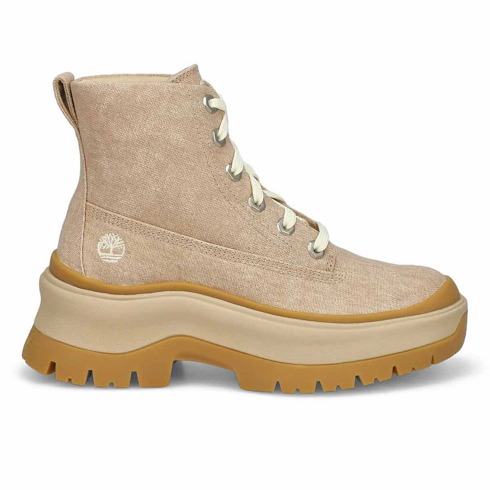 Women's Roxie Lane Mid Lace Up Boot - Light Beige